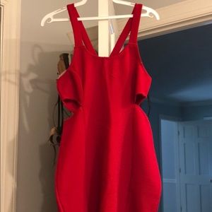 Worn once red cutout MinkPink Dress
